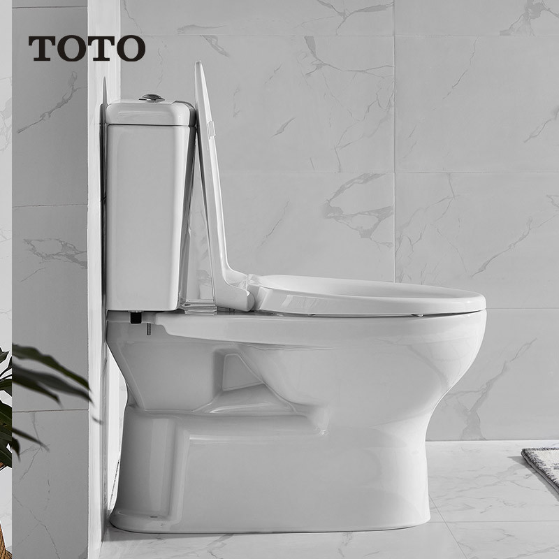 TOTO 进口家用小户型抽水马桶智洁防污釉面防臭节水坐便器C300E1B