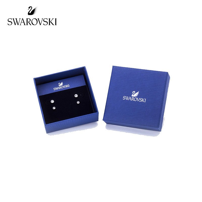施华洛世奇(Swarovski) HARLEY MEDIUM 耳钉 耳饰 两对 欧美风格 人造水晶 女士