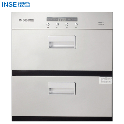 樱雪(INSE) 二星级嵌入式消毒柜YTD100E-1212W(B) 100L臭氧+紫外线双重消毒