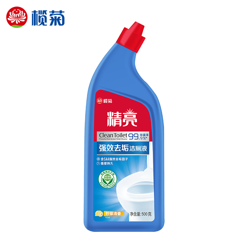 榄菊精亮强效去垢洁厕液500g×5高清大图