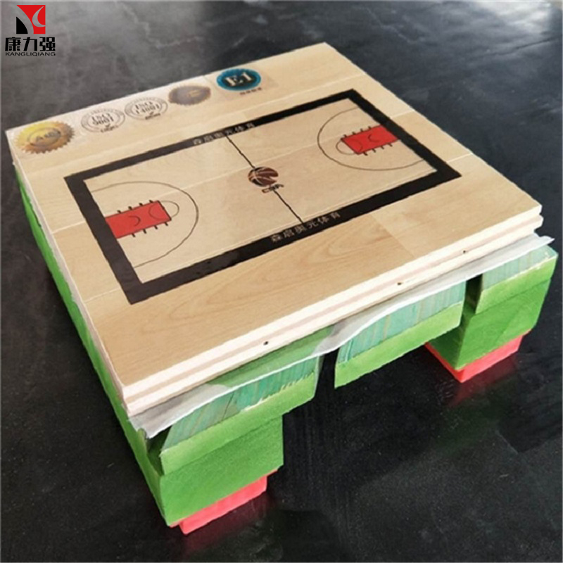 康力强室内篮球场运动木地板体育馆运动地板羽毛球馆篮球场运动木地板高清大图