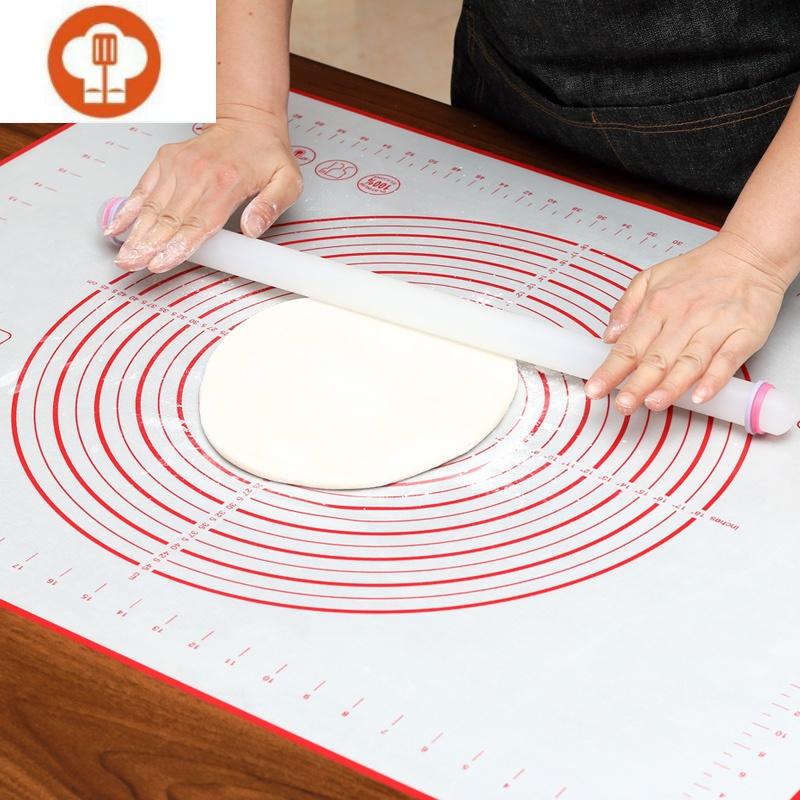 案板套装硅胶家用塑料组合小号不粘翻糖揉面垫 擀面杖