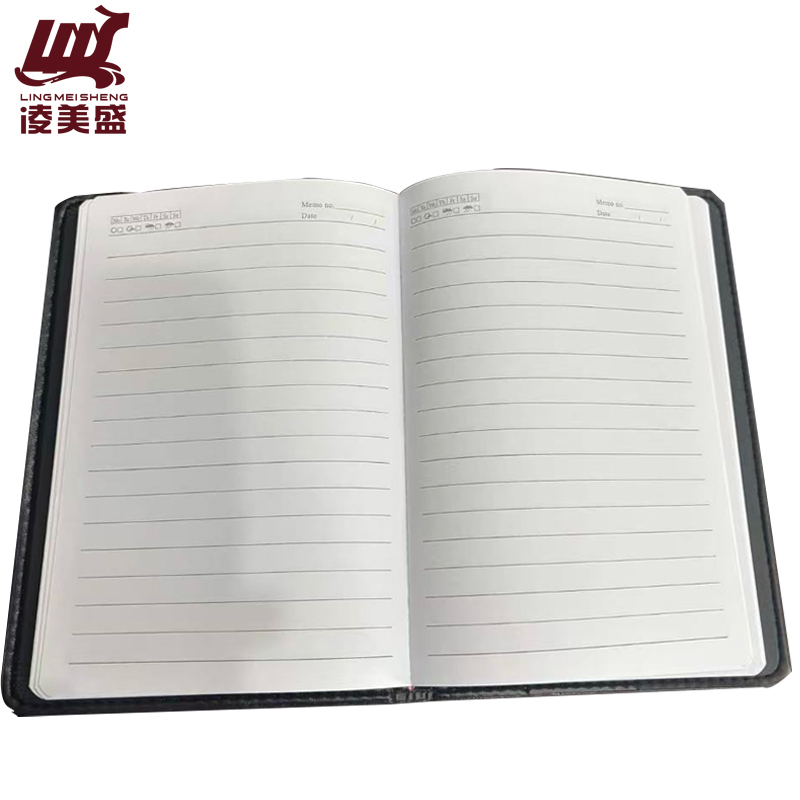 凌美盛 皮面B5笔记本 18K记事本 17*24.7cm 黑色1518-1/本高清大图