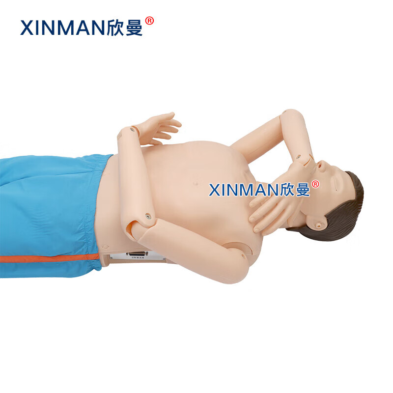 欣曼科教 心肺复苏及AED除颤模拟人 配备AED自动体外模拟除颤训练仪 计算机控制 无线版含电脑XM-ALS991高清大图