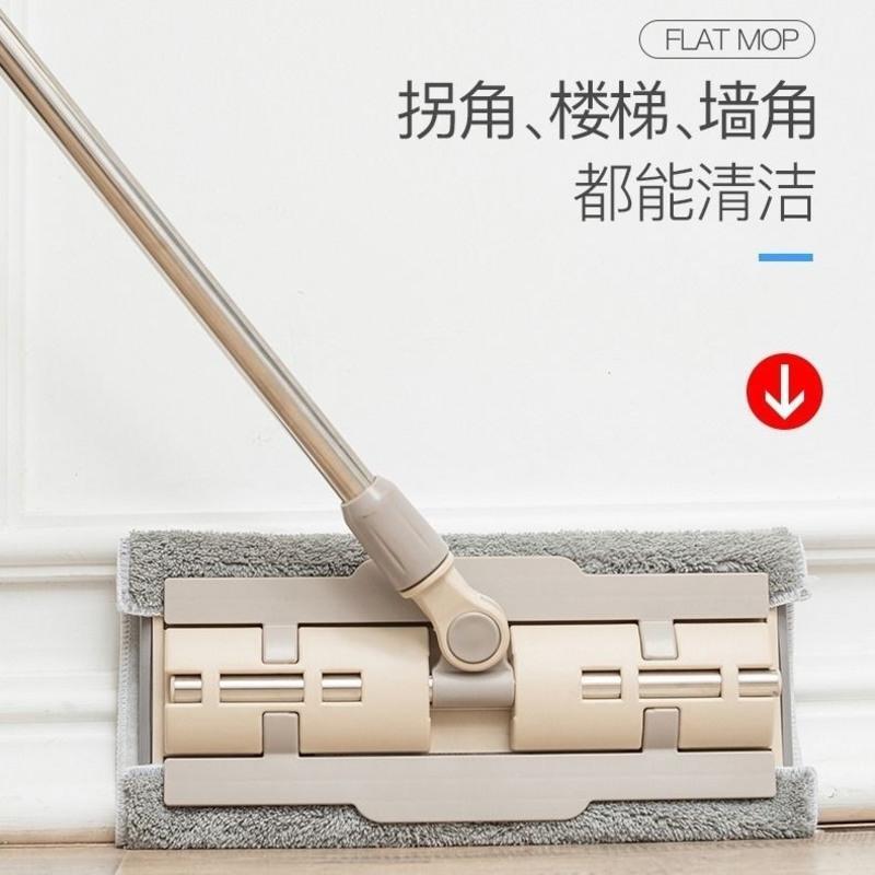 夹布平板拖把大号家用免手洗平拖擦地懒人地拖瓷砖地免洗静电拖布