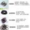 [新品]杨幂同款极细皮筋发圈半丸子头绳黑色基础打底粗皮套 优质加厚加粗标签头绳[20根]