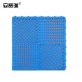 安赛瑞 27119 疏水防滑垫 泳池卫生间拼块地垫 60cm×90cm×9mm PVC镂空疏水垫 蓝色