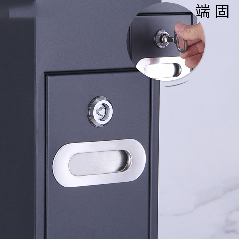 端固 立式烟灰柱户外垃圾桶 圆形镜光/个高清大图