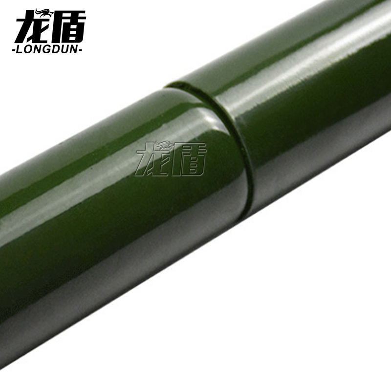 龙盾 伪装网支撑杆钢制张网器地桩地钉铁质支撑杆1组 绿色土黄色