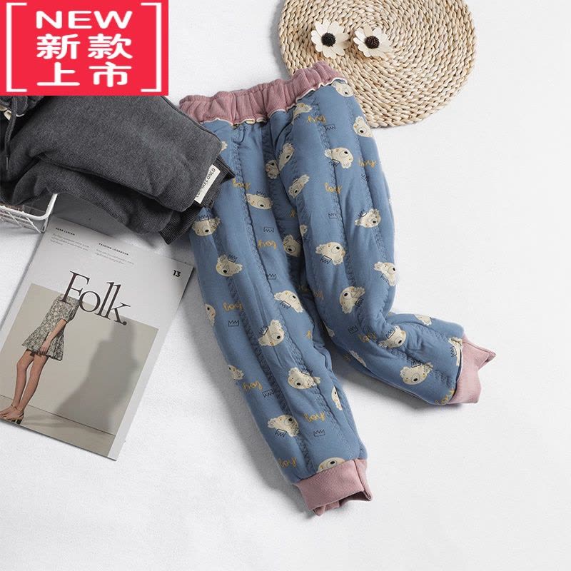 可莉允K姐 五层特厚填充儿童外穿裤 三色选舒适寒保暖裤子图片