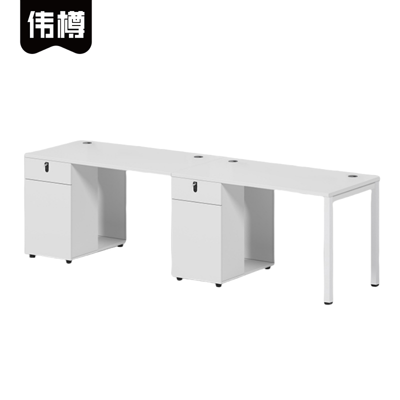 伟樽办公桌双人位240*60*75cm张高清大图