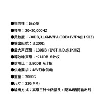 797AUDIO国产化专业双头会议话筒高端电容双头会议话筒主席台演讲麦克风992DH