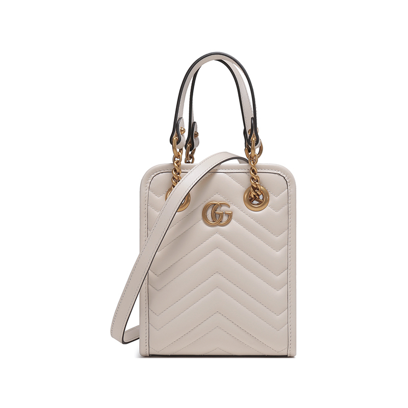 古驰gucci女士ggmarmont系列皮革双g手提单肩斜挎包迷你款696123dtdht