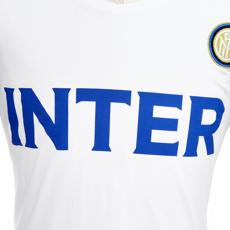 国际米兰足球俱乐部男款官方文化衫(棉氨材质)-白色(Inter Milan)