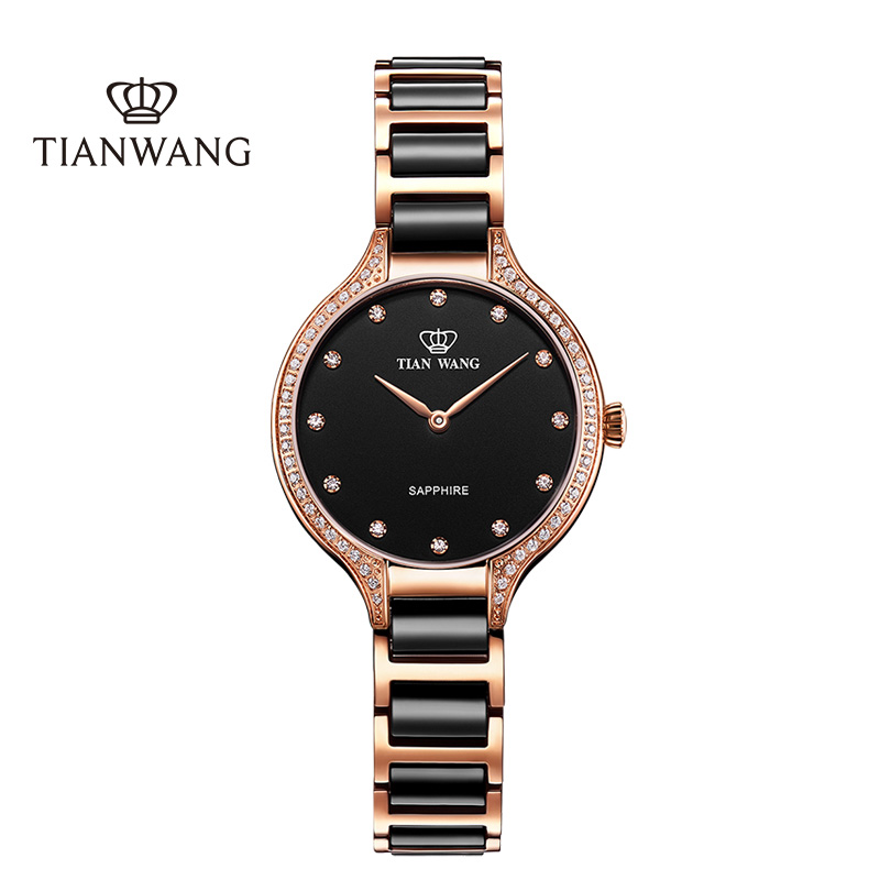 天王表(TIANWANG)手表 MS系列石英女表时尚休闲陶瓷表带女士手表LS31012
