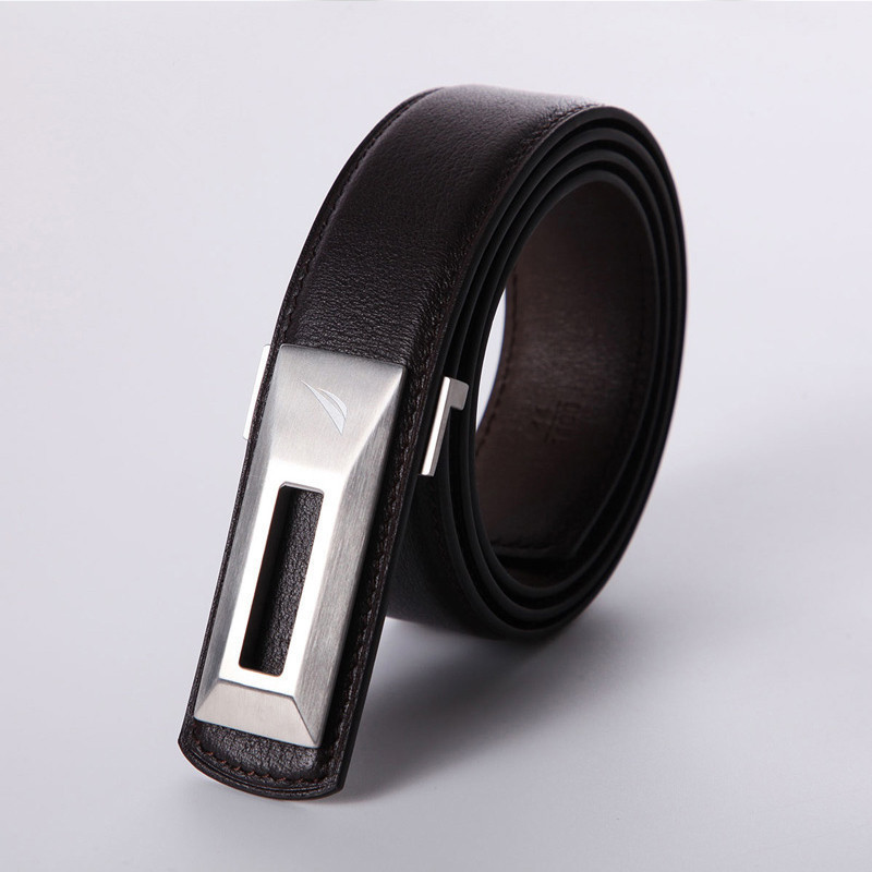 诺帝卡/NAUTICA 男士牛皮革腰带宽34mm