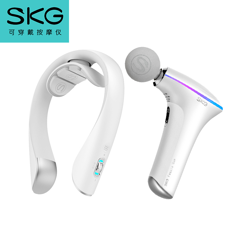 SKG K5-2云镜白颈椎按摩仪+F5热敷按摩筋膜枪高清大图