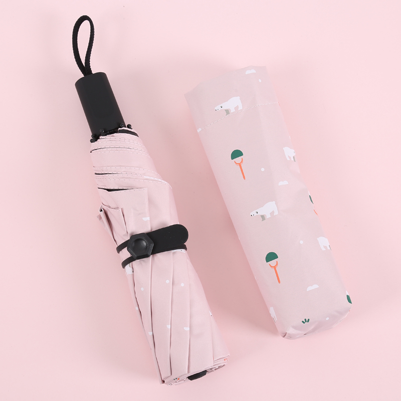 美度 MAYDU三折防晒遮阳伞防紫外线女生太阳伞创意折叠晴雨伞 M3360