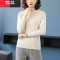 YIBUSHENG妈妈春装针织小衫中老年女装春秋内搭薄款毛衣40岁打底衫女洋气质妈妈装