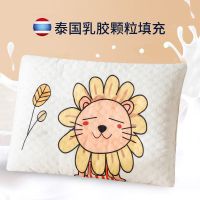 天然泰国乳胶枕头芯颈椎枕枕芯儿童枕头枕头套装成人学生宿舍一个 可爱狮子[久枕不塌] 乳胶颗粒填充30*50cm[儿童枕]