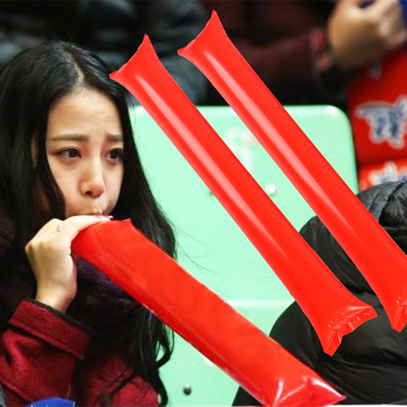 混色10对加油棒打击棒啦啦队充气棒店铺店面装饰道具用品演唱会助威