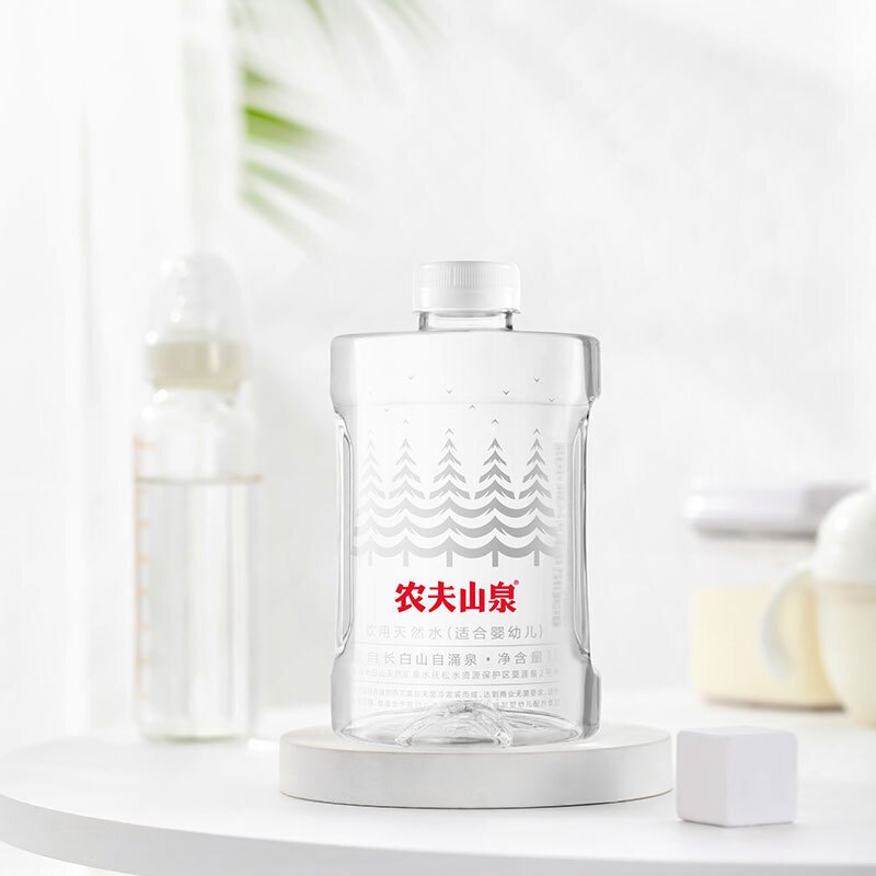 农夫山泉 婴幼儿水 1L*6瓶/12瓶整箱装 饮用天然水 儿童饮用矿泉水 冲泡奶粉水 母婴水