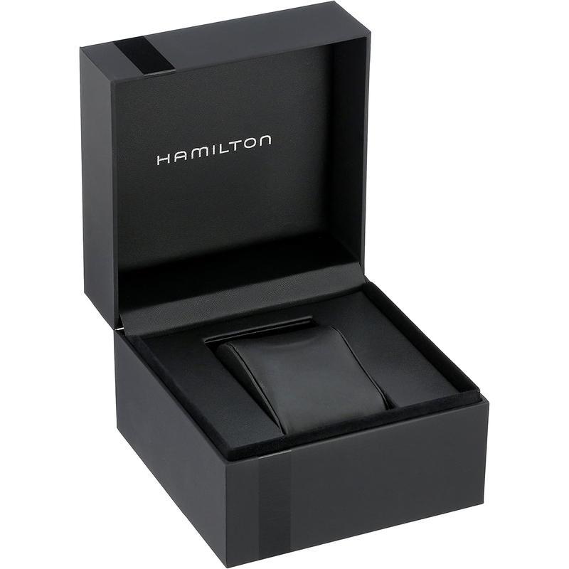 代购Hamilton汉密尔顿瑞士手表男腕表黑色皮带H70455733