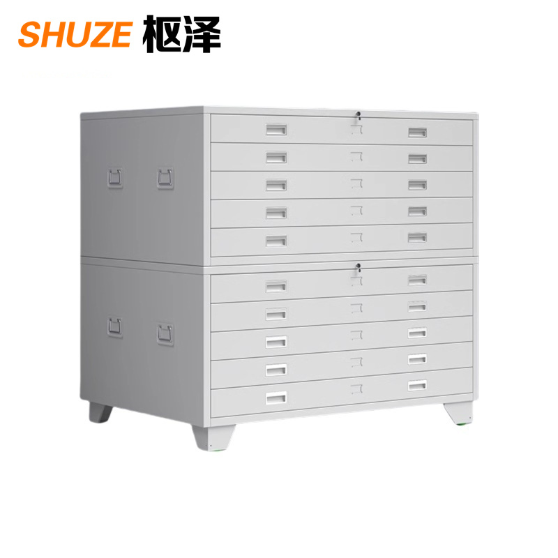 枢泽 底图柜 资料柜 0号十抽1300*930*1200mm 台高清大图