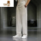 YANXU亚麻裤男夏季宽松直筒阔腿长裤棉麻运动裤轻熟风休闲裤子