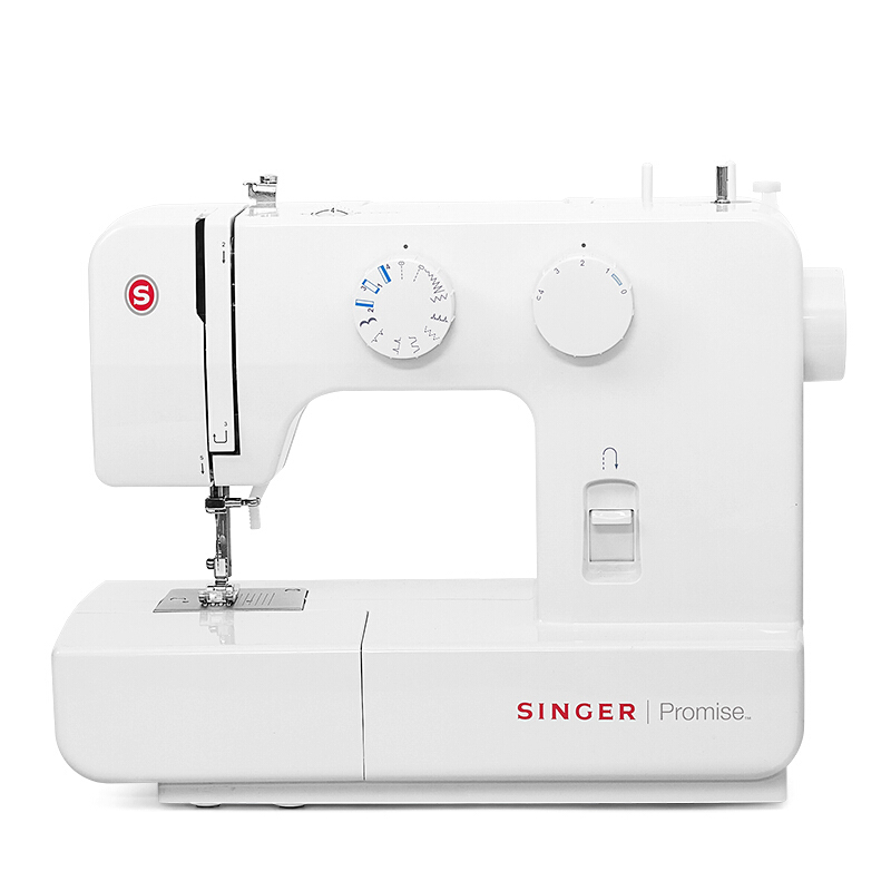 SINGER 美国胜家1409缝纫机家用小型电动多功能DIY吃厚带锁边锁扣眼衣车台式迷你裁缝机