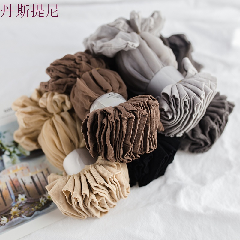 丝袜女短薄款夏季袜子女短袜肉色短筒水晶丝袜女士中筒袜透明超薄