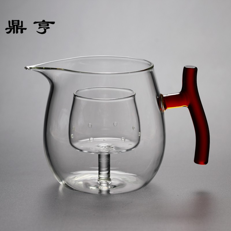 鼎亨 耐热玻璃泡茶器煮茶器过滤公杯冲茶壶茶具