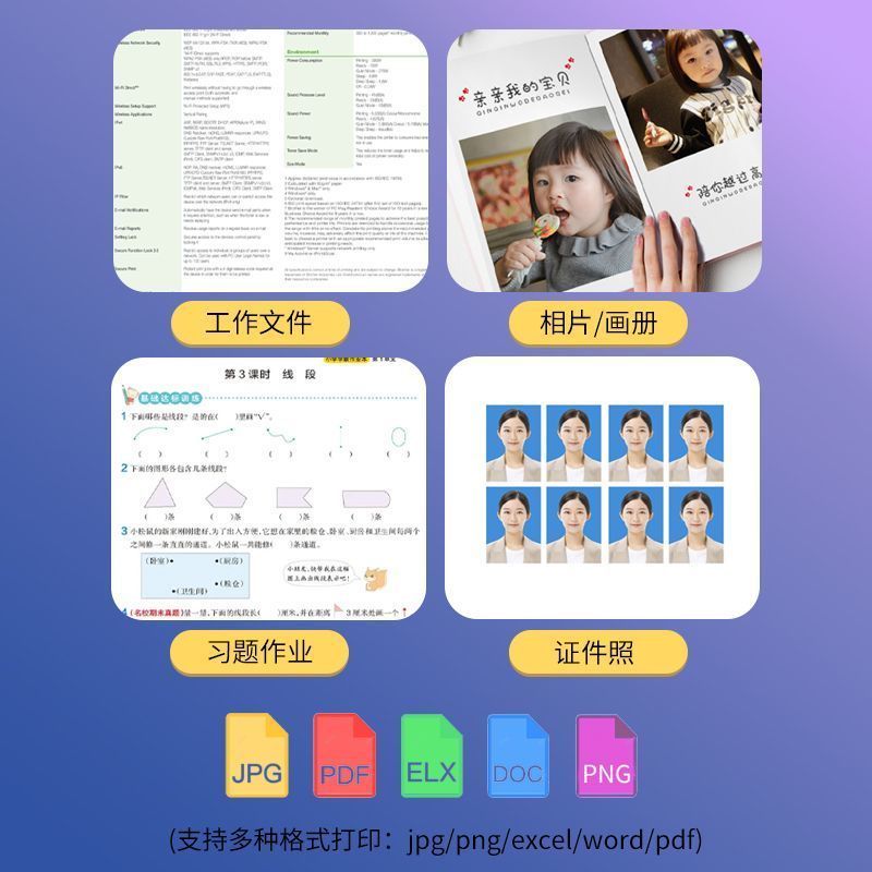 惠普(HP)2823无线彩色喷墨打印机一体机 彩色家用照片打印机 家庭学生作业多功能 A4连供小型家用办公 学生打印作业打印机一体机(打印复印扫描) 套餐二高清大图