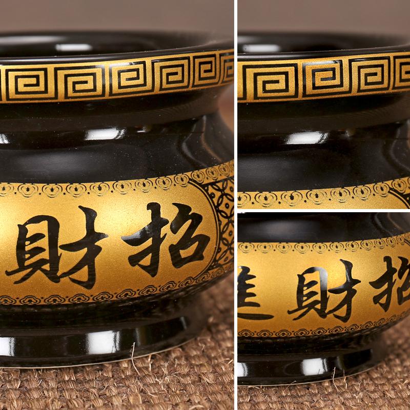 美帮汇陶瓷香炉香炉香薰炉观音关公供奉佛像佛教用品香炉盘香炉高清大图