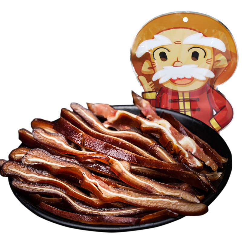 杨大爷腊猪耳朵500g成都特产四川腊肉农家自制好吃的熏肉