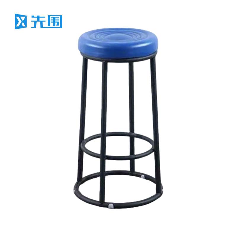 先围 高脚凳 黑炭钢架加厚面68cm高 个高清大图