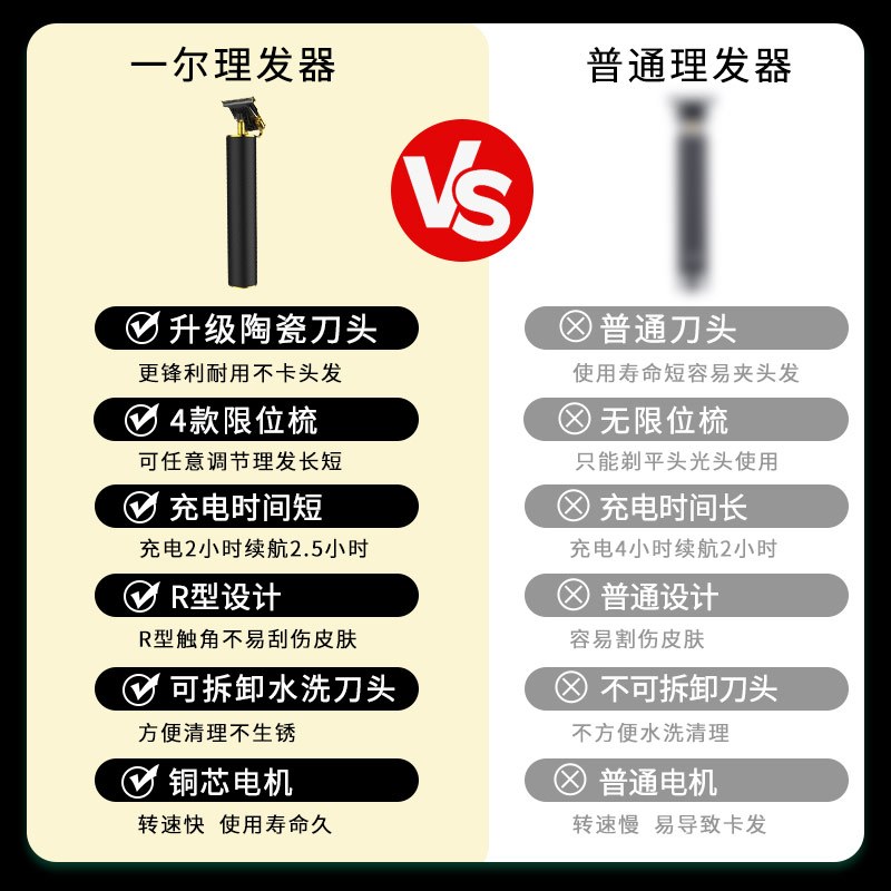 一尔雕刻理发器光头神器