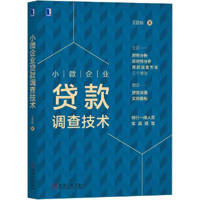 正版新书]小微企业贷款调查技术王团结9787111652014