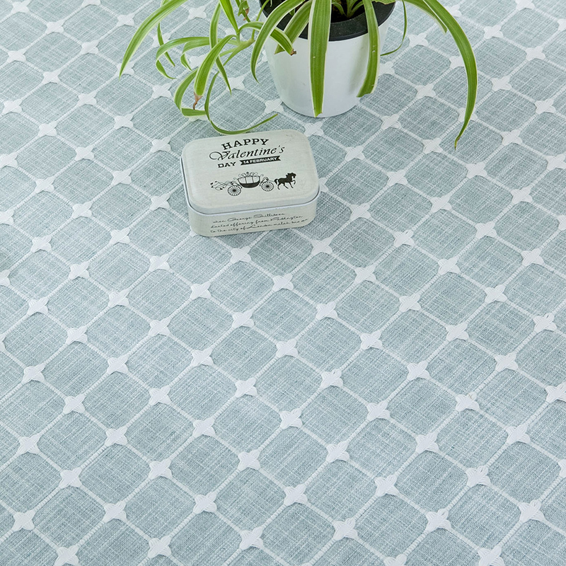 美帮汇北欧文艺桌布布艺棉麻日式长方形餐桌布格子茶几台布简约加厚家用