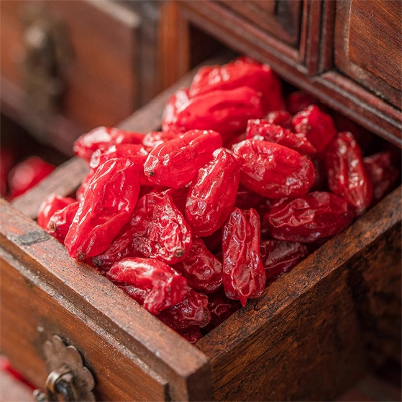 山茱萸正品官方店山芋肉无核去核枣皮泡酒泡水喝山萸甄选山茱萸9260高清大图