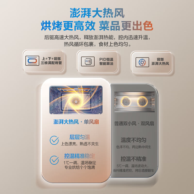老板(Robam)小贝果D2微蒸烤炸炖蒸烤箱一体机嵌入式 13.6英寸幻彩屏微波炉58L自清洁C9MA-D2高清大图