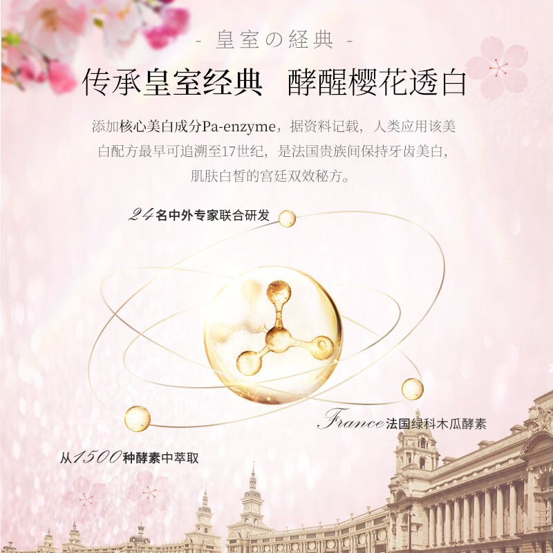 舒客法国天然酵素牙膏 美白牙齿去黄去渍 混合口味2支240g新老随机发高清大图