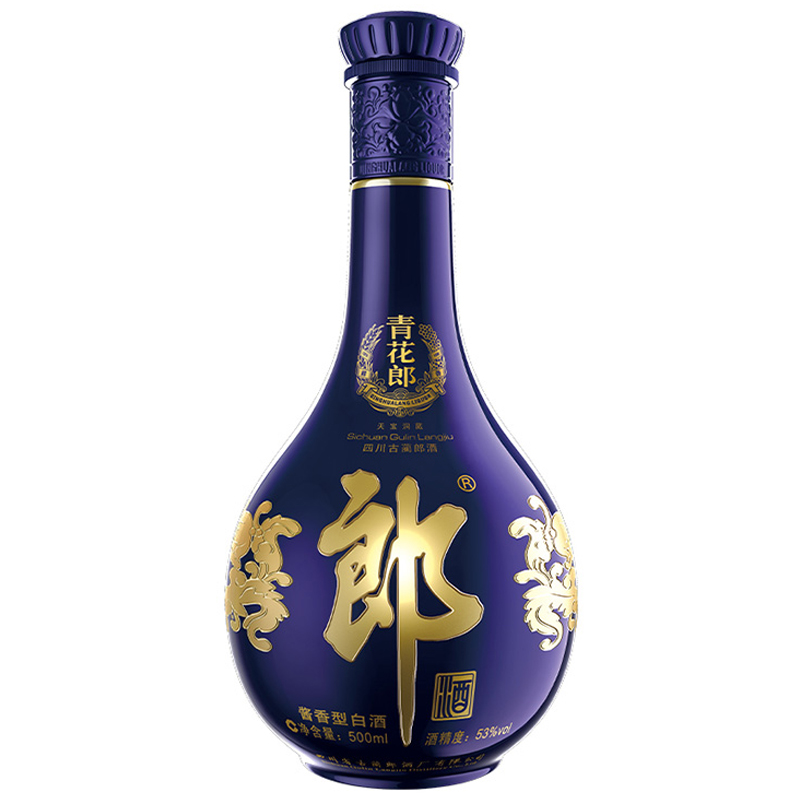 郎酒 青花郎 53度 500ml 单瓶装 酱香型白酒高清大图