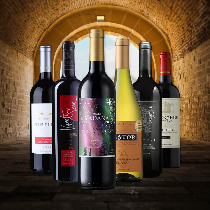 智利进口红酒·6款原装进口葡萄酒整箱组合装 750ml*6瓶高清大图