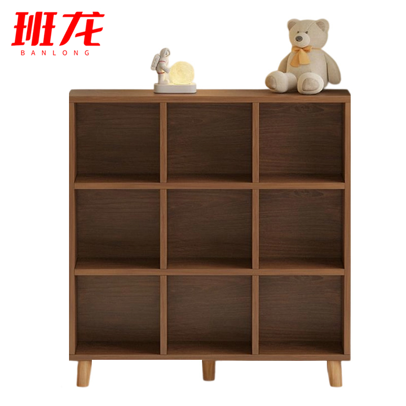 班龙储物架书架九格个