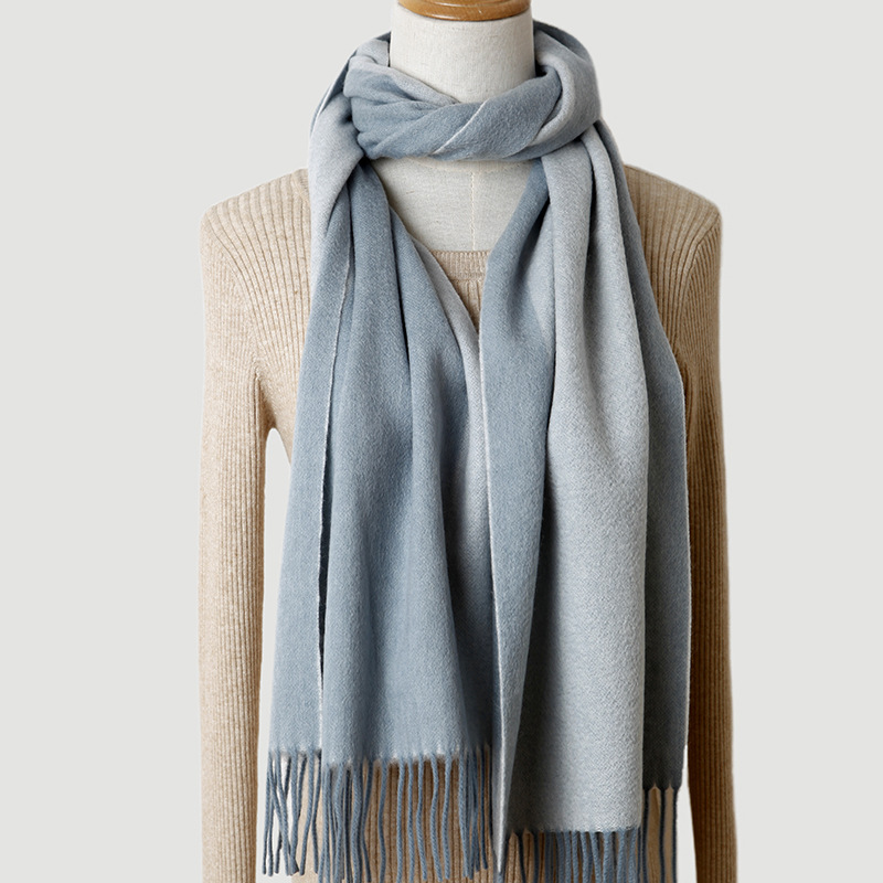 TDUO保暖纯色羊羔毛围巾CC27 条高清大图