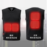 阿尼玛卿/ANEMAQEN 男款智温线马甲 黑色AVM19003