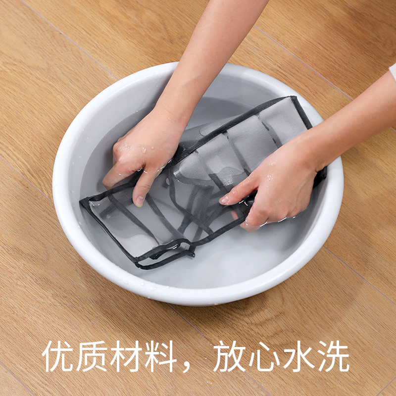 [高品质]壹志居家用韩式内衣收纳盒布艺袜子文胸分格收纳神器大号网纱衣物分类抽屉分隔整理神器网红产品三件套高清大图
