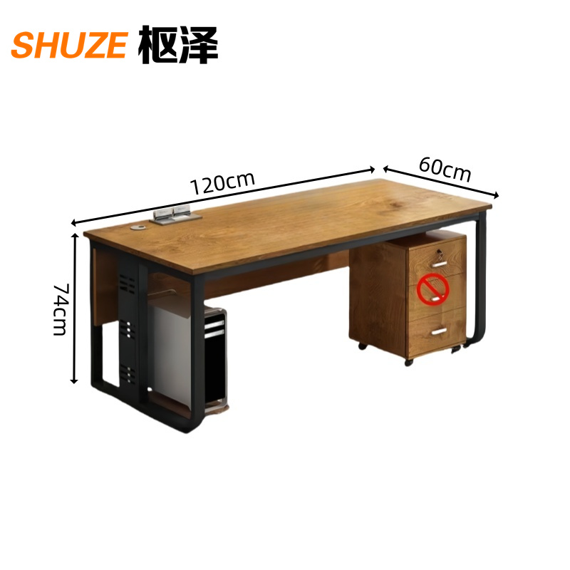 枢泽 办公桌 1200*600*740mm 张高清大图