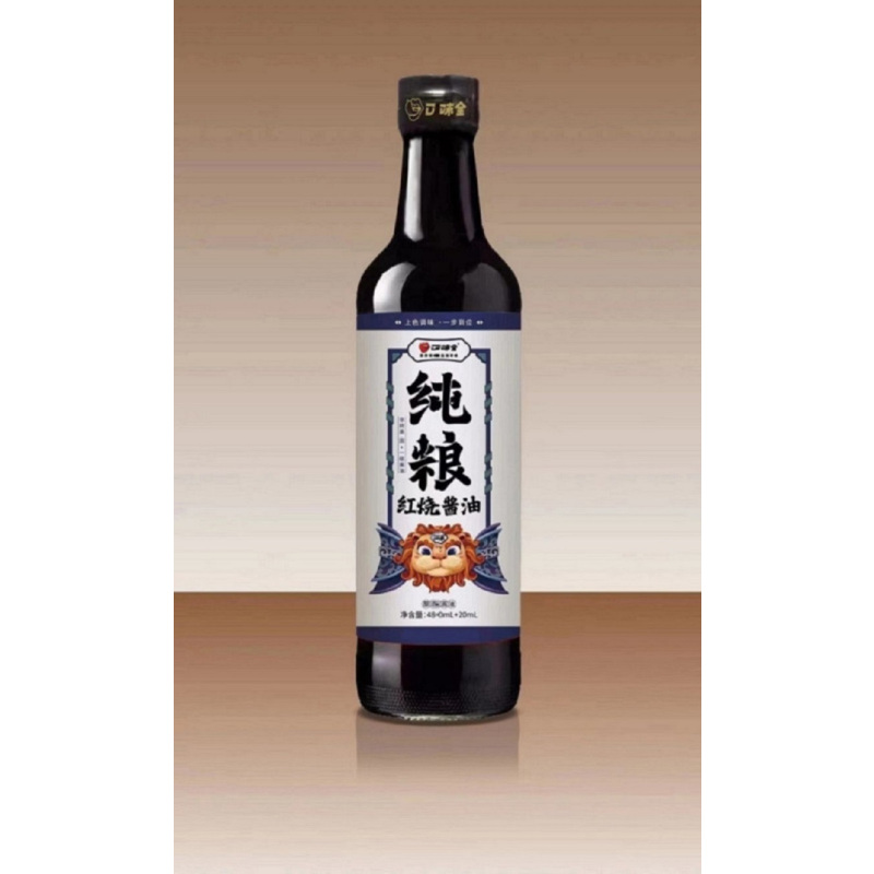 口味全纯粮红烧酱油500ml-jh